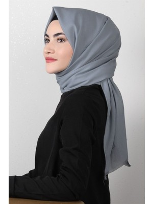 Eşarppark Natural Pamuk Şal 1493-9 Buz Mavisi