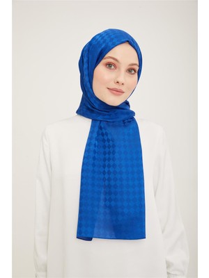 Eşarppark Armine Jakar Ipeksi Şal Dama 3099-5 Saks
