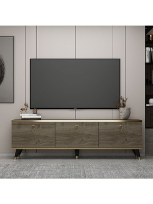 Newline Mobilya Steiny Tv Ünitesi Ceviz-Gold 180 cm