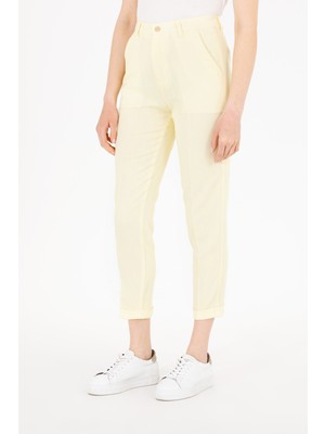 U.S. Polo Assn. Kadın Citron Pantolon (Kanvas-Chino) 50263202-VR168