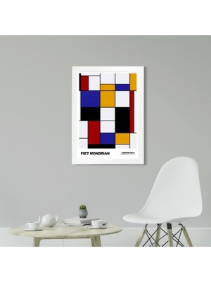 Kaynock Piet Mondrian Composition A 21 x 30CM - Siyah Çerçeveli