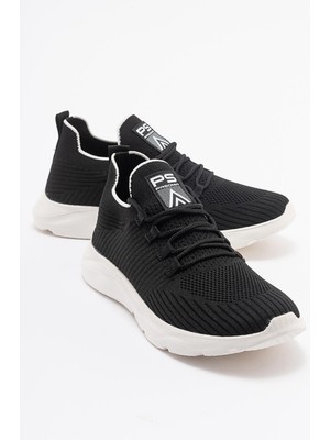 Ccway Anorak Bağcıklı  Kadın Spor Ayakkabı SİYAH BEYAZ