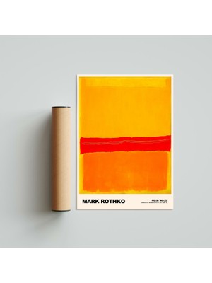 Kaynock Mark Rothko No.5/no.22 21 x 30CM - Siyah Çerçeveli