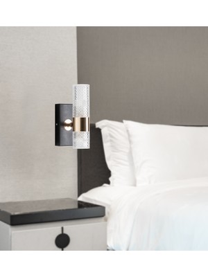 Vav Avize Luxury LED Kristal Duvar Apliği Duvar Aplik Duvar Lambası Modern Oturma Odası Yatak Odası Aplik (Beyaz Işık)