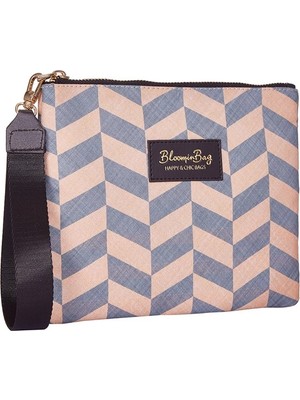 BloominBag Smokey Chevron Clutch Çanta