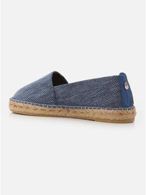 Su Espadril Aiden Indigo Mavi Kadın Düz Espadril