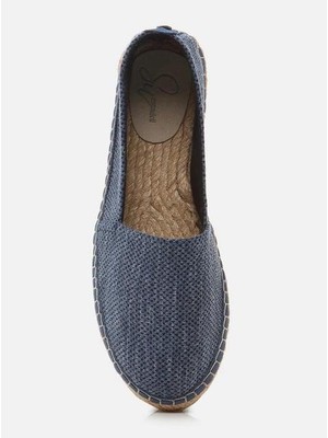 Su Espadril Aiden Indigo Mavi Kadın Düz Espadril