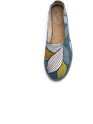 Su Espadril Artsy Mavi Kadın Düz Espadril