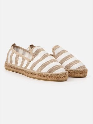 Su Espadril Bianca Bej Kadın Düz Espadril