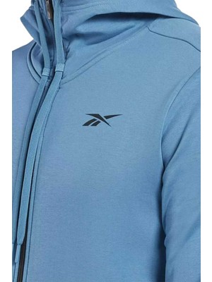 Reebok Dreamblend Erkek Lacivert Kapüşonlu Ceket