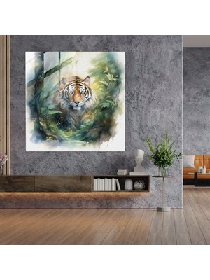 Painted Anarchy Enchanting Elysium Glass Wall Art, 30X30