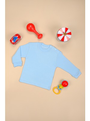 Bebe Tospik Pamuklu  Uzun Kollı Yumuşak Omuz Çıtçıt Body Zıbın