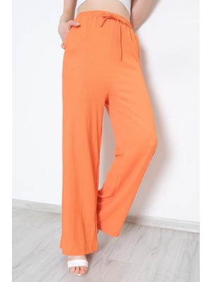 Öypiko Beli Lastikli Pantolon Oranj - 10536.1059.