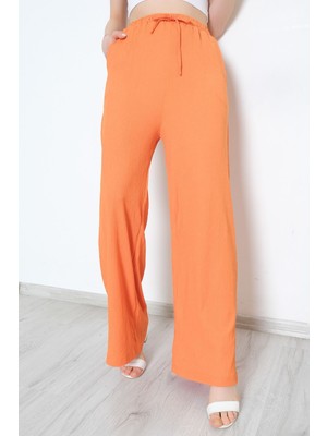 Öypiko Beli Lastikli Pantolon Oranj - 10536.1059.