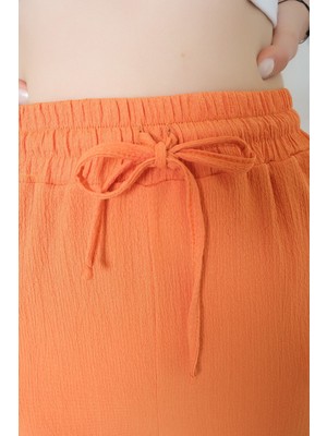 Öypiko Beli Lastikli Pantolon Oranj - 10536.1059.