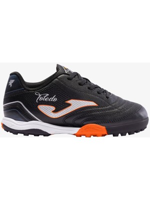 Joma Toledo Jr 2401 Negro Turf Çocuk Siyah Krampon (Halı Saha) TOJS2401TF