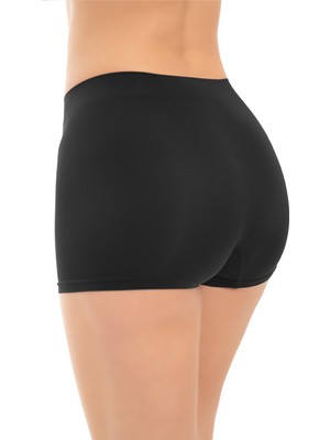 Cottonhill Premium - Kadın Siyah Ultra-Rahat Seamless Boxer