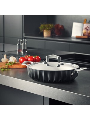 Emsan Diagon Döküm Granit 26 cm Karnıyarık Tencere Siyah