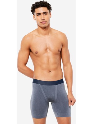 Decathlon Erkek Dikişsiz Boxer - Gri / Mavi