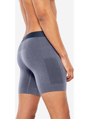 Decathlon Erkek Dikişsiz Boxer - Gri / Mavi