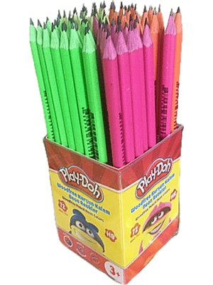 Play-Doh Woodfree Kurşun Kalem Neon 72'li