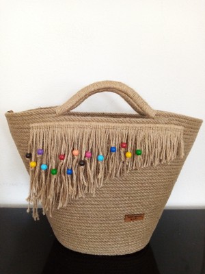 Home Decors By Özlem Hasır Çanta Plaj Çantası El Çantası El Emeği Handmade Tarz Yaz Moda Çanta