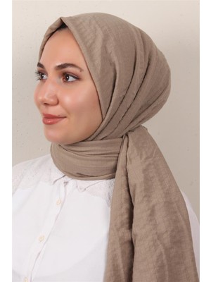 Eşarppark Fresh Pamuk Şal 1488-8 Koyu Taş