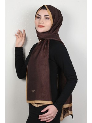 Eşarppark Fashion Ipeksi Şal 2880-12 Acı Kahve