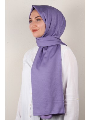 Eşarppark Jakarlı Ipeksi Şal 8084-14 Leylak