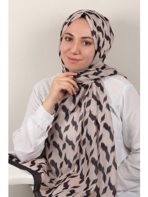 Eşarppark Soft Touch Şal 2776-19  Siyah-Bej