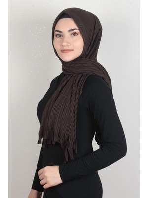 Eşarppark Pamuklu Hazır Şal 1589- 54 Kahve