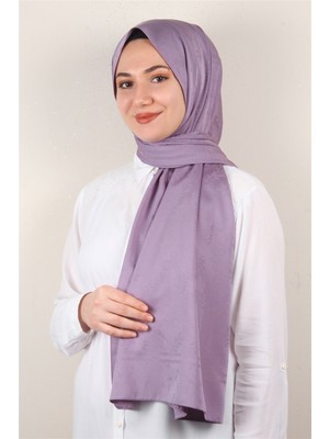 Eşarppark Jakarlı Ipeksi Şal 8085-25 Incir Moru