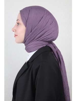 Eşarppark Bambu Kraşlı Şal 2724-84 Incir Moru