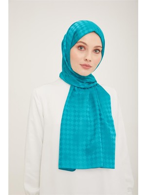 Eşarppark Armine Jakar Ipeksi Şal Dama 3099-2 Cam Göbeği