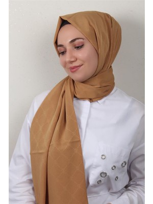 Eşarppark Jakarlı Icon Şal 3103-12 Karamel