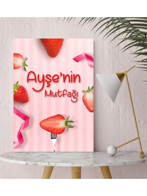 BK Kişiye Özel Mutfak Konseptli Kanvas Tablo 30X50CM-17