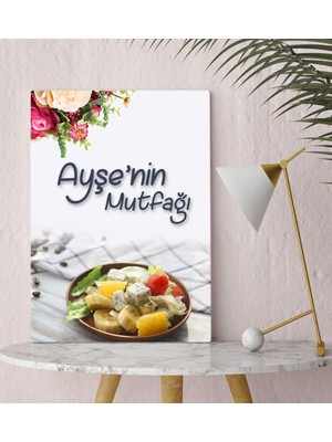 BK Kişiye Özel Mutfak Konseptli Kanvas Tablo 30X50CM-14