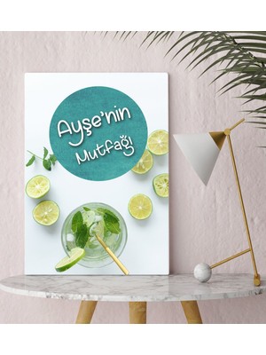 BK Kişiye Özel Mutfak Konseptli Kanvas Tablo 30X50CM-19