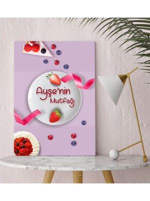 BK Kişiye Özel Mutfak Konseptli Kanvas Tablo 30X50CM-16