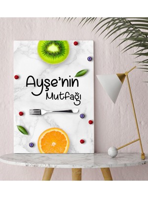 BK Kişiye Özel Mutfak Konseptli Kanvas Tablo 30X50CM-10
