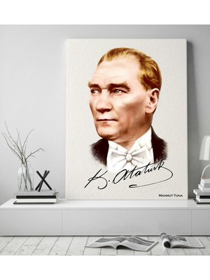 BK Kişiye Özel Atatürk Temalı 50X70 Kanvas Tablo -15