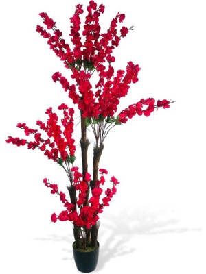 Nettenevime Yapay Ağaç Bahardalı Japon Kiraz Çiçeği 4katlı Fuşya 170*65CM