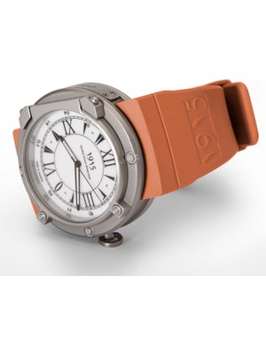 İstanbul Zaman Kumpanyası - 1915 Saat Koleksiyonu Çelik Kasa Turuncu