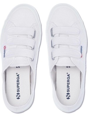 Superga 2750-COT3STRAPU Unisex Beyaz Sneaker WHITE-901-SP S00BN20