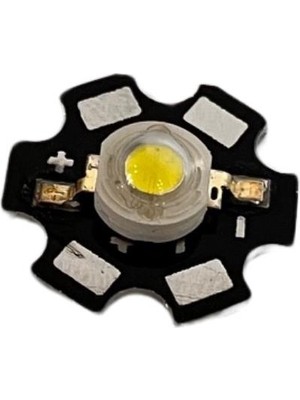 Dora Led 1W Beyaz 3000K Pcb Li Power LED 20MM  350MA 3,2 Volt(3 Adet)