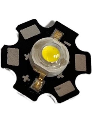 Dora Led 1W Beyaz 3000K Pcb Li Power LED 20MM  350MA 3,2 Volt(3 Adet)