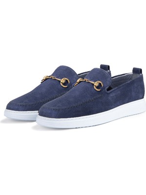 Ducavelli Ritzy Hakiki Deri Süet Erkek Günlük Ayakkabı Loafer Ayakkabı