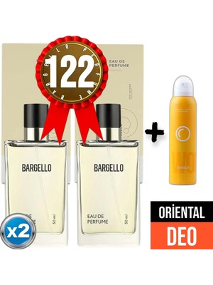 Bargello Kadın EDP Parfüm 50 ml Odunsu Koku İle 2 Adet Set Hediye Fırsatı