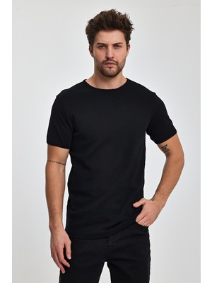 Rodi Erkek Ribana Bisiklet Yaka T-Shirt RD24YE002143