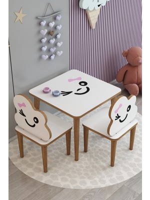 Tekno Trust Çocuk Masa Sandalye Takımı Aktivite Masası Çocuk Oyun Masası Çalışma Masası Çocuk Sandalyesi